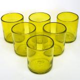 Solid Yellow 9 oz Short Tumblers (set of 6)